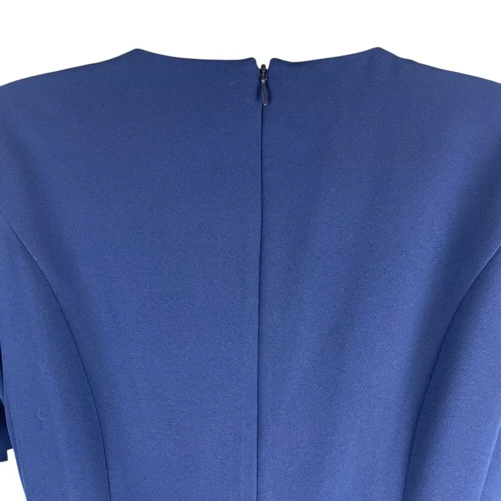 Kay Unger Davina Stretch Walk Thru Jumpsuit Midnight Blue Size 4